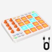 Controlador MIDI Sem Fio MEDIORAYS JP-1 com 16 Pads e 8 Botões Controlador MIDI Sem Fio MEDIORAYS JP-1 com 16 Pads e 8 Botões
