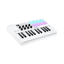 Controlador MIDI Sem Fio USB M-VAVE SMK-25 pro Com 25 Teclas, 8 Pads, 8 Botões, Retroiluminação RGB,
