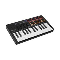 Controlador MIDI Sem Fio USB M-VAVE SMK-25 pro Com 25 Teclas, 8 Pads, 8 Botões, Retroiluminação RGB,