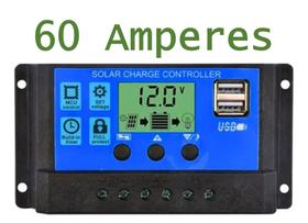Controlador Painel Solar Carga Usb Display Lcd Pmw 60a - Stender