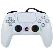 Controlador para videojuegos NBCP con cable para PS5, turbo y doble vibración, color blanco