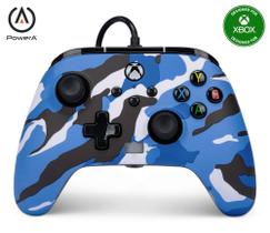 Controlador PowerA Enhanced Wired para Xbox Series XS Blue Camo