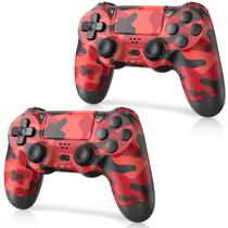 Controlador PS4 Hiyuky, pacote com 2 unidades sem fio, com conector de vibração de 3,5 mm Controlador PS4 Hiyuky, pacote com 2 unidades sem fio, com conector de vibração de 3,5 mm