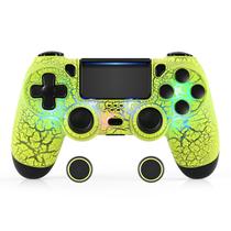 Controlador PS4 sem fio MOOGOLE com 7 modos de iluminação e 7 cores