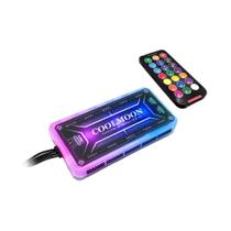Controlador RGB 12V 5A 6 Pinos Com Controle Remoto Inteligente COOLMOON Para Gabinete De Computador, Controlador RGB 12V 5A 6 Pinos Com Controle Remoto Inteligente COOLMOON Para Gabinete De Computador,