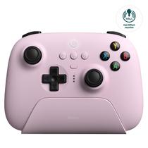 Controlador sem fio 8Bitdo Ultimate com base de carregamento rosa Controlador sem fio 8Bitdo Ultimate com base de carregamento rosa