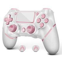 Controlador sem fio AceGamer V2 para PS4 com alça antiderrapante rosa Controlador sem fio AceGamer V2 para PS4 com alça antiderrapante rosa