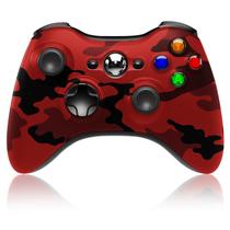 Controlador sem fio BUERTT para Xbox 360 Gamepad Camo Red