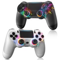 Controlador sem fio DEFNDR para PS4 com design de padrão de aranha Controlador sem fio DEFNDR para PS4 com design de padrão de aranha