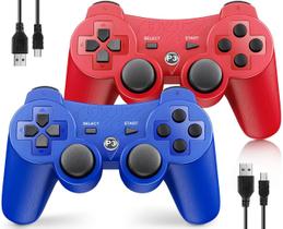 Controlador sem fio OKHAHA para Sony Playstation 3 PS3 x2