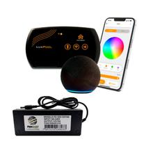 Controlador SmartLux C/controle e Fonte Fasgold 12V/5A 60W Controlador SmartLux C/controle e Fonte Fasgold 12V/5A 60W