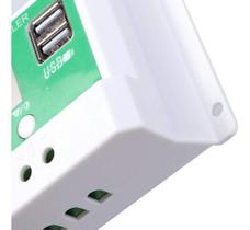 Controlador Solar 10A Carregador 3-estágios USB 5V 2.5A