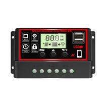 Controlador Solar 12V 24V 30A 20A 10A Com Display LCD E Saída Dupla USB 5V Para Carregador De Controlador Solar 12V 24V 30A 20A 10A Com Display LCD E Saída Dupla USB 5V Para Carregador De