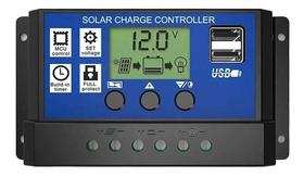 Controlador Solar de Carga PWM LCD 30A USB Regulador Automático Controlador Solar de Carga PWM LCD 30A USB Regulador Automático