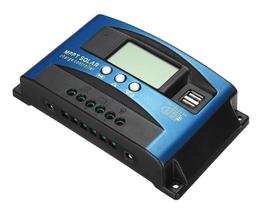 Controlador Solar PWM 12/24V 100A - Função SOC