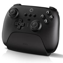 Controlador Ultimate Bluetooth 8Bitdo con Base de Carga para Switch/Switch 2, Steam Deck y PC Windows, Gamepad Pro Inalámbrico 2.4G con Botones Traseros y Joysticks de Efecto Hall (Negro)