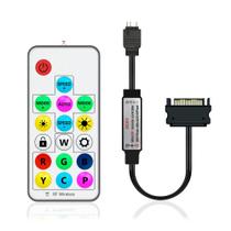 Controladora ARGB Cooler Fan 3 Pinos 5V Conexão Sata Fonte Controladora ARGB Cooler Fan 3 Pinos 5V Conexão Sata Fonte