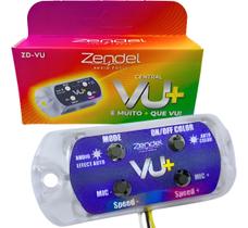 Controladora Central Musical Vu Rítmica Para Fita Led Rgb Digital Ws2811 Ws2812 Zendel ZD-VU