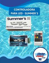 Controladora de Iluminação LED RGB Mercúrio Summer's Controle Remoto para Piscinas Modos e Cores Variáveis Controladora de Iluminação LED RGB Mercúrio Summer's Controle Remoto para Piscinas Modos e Cores Variáveis