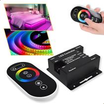 Controladora Fita De Led Rgb Touch 18a Sem Fio 12v 24v Controladora Fita De Led Rgb Touch 18a Sem Fio 12v 24v