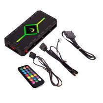 Controladora Gamer Para Cooler Rise Mode PWM e RGB Hub - RM-COPW-RGB