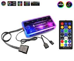 Controladora RGB 6 Pinos Coolmoon Com Controle RGB Musica