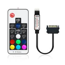 Controladora RGB Cooler Fan 4 Pinos 12V Conexão Sata Fonte Controladora RGB Cooler Fan 4 Pinos 12V Conexão Sata Fonte