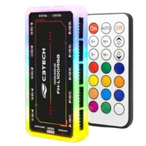 Controladora RGB para até 10 Cooler Fan 6 Pinos ARGB Controle Remoto Gaming Series C3tech FH-L100