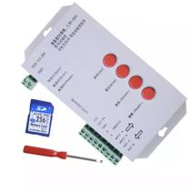 Controladora T1000S Fita LED Digital 6803 WS2811 WS2811 WS2815 + Cartão SD 256MB
