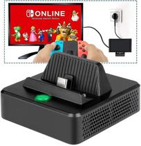 Controladores de jogos dock de carregamento dzk para switch ns switch compacto portátil substituição dock tv de carregamento com refrigeração - HUOGUO