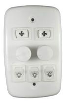 Controle 2 Ventiladores Teto 4x2 Bivolt 110v 220v 3 Lâmpadas