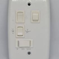 Controle 4x2 Ventilador De Teto Com Capacitor 110v 127v 2 Interruptores