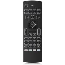 Controle Air Mouse retroiluminado, com teclado sem fio de 2,4 G Controle Air Mouse retroiluminado, com teclado sem fio de 2,4 G