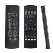 Controle air mouse usb com teclado para smart tv