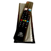 Controle + Capa Para Smart Tv Vizzion Linux Le43df20 / Le50uhd