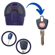 Controle Carcaça Fiat Cabeça Azul Positron Com 2 Botões