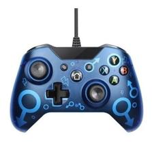 Controle Com Fio Chumbo Para Xbox One Pc N1-wired Controller Azul escuro