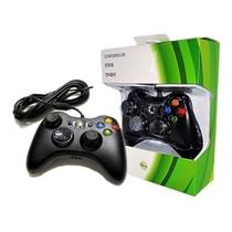 Controle Com Fio Compatível com Xbox 360 E Pc Slim Joystick