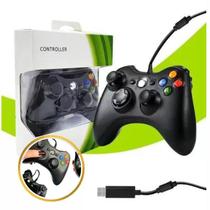 Kit 2 Controle Xbox 360 Pc Notebook Celular Com Fio Joystick - E_IDEIAS  ONLINE