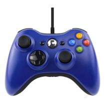 Controle com fio preto compatível 360 slim Fat PC Varias Cores - Lukton