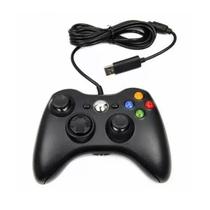 Controle Com Fio Usb Compatível com Xbox 360 E Computadores - Preto - DRAIK
