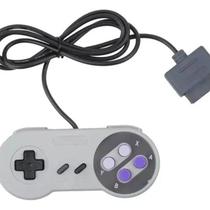 Controle Compatível 16 Bits Clássico com Fio 8 Botões Retrô Cor Cinza