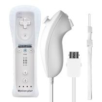 Controle Compatível Com Nintendo Wii Remote Plus + Nunchuk Branco Wii