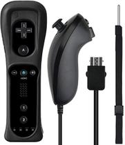 Controle Compativel Com Nintendo Wii Remote Plus + Nunchuk Preto Wii - FEIR