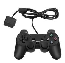Controle Compativel Com Play 2 Com Fio Ps2 Manete Sem Fio Cor Preto TEC Controle Compativel Com Play 2 Com Fio Ps2 Manete Sem Fio Cor Preto TEC