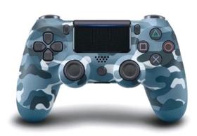Controle Compatível com Ps4 Joystick Ps4/PC Sem Fio Camuflado Azul- Altomex