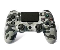 Controle Compatível Com Ps4 Pc Sem Fio Controle Compatível Ps4 Pc Camuflado Cinza