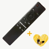 Controle Compatível com SAMSUNG Smart TV 4k QLED Com Teclas de Atalho Netflix Prime Globoplay + Pilhas