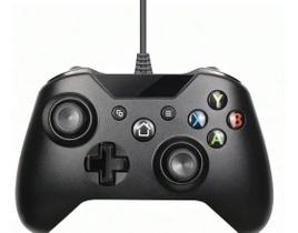 Controle compativel com Xbox One E Pc Com Fio Gamepad Manete Joystick Preto - For x-one
