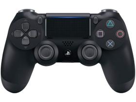 Controle compativel Dualshock 4 PlayStation 4 Preto Manete para PS4 e PC Sem Fio Dualshock 4 Sony - Preto